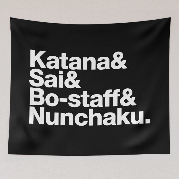 Item preview, Teenage Mutant Ninja Weapons (white text) - TMNT designed and sold by Lolvetica.
