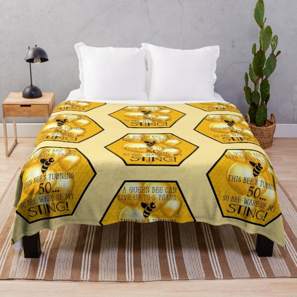 Item preview, Queen Bee Trivia...50th Birthday! (On Lt. Yellow) designed and sold by PawsitiveMum.
