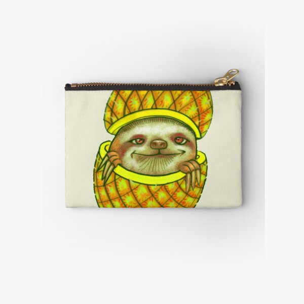 Item preview, Sloth Smiling in a Pineapple  designed and sold by MinimalSketches.
