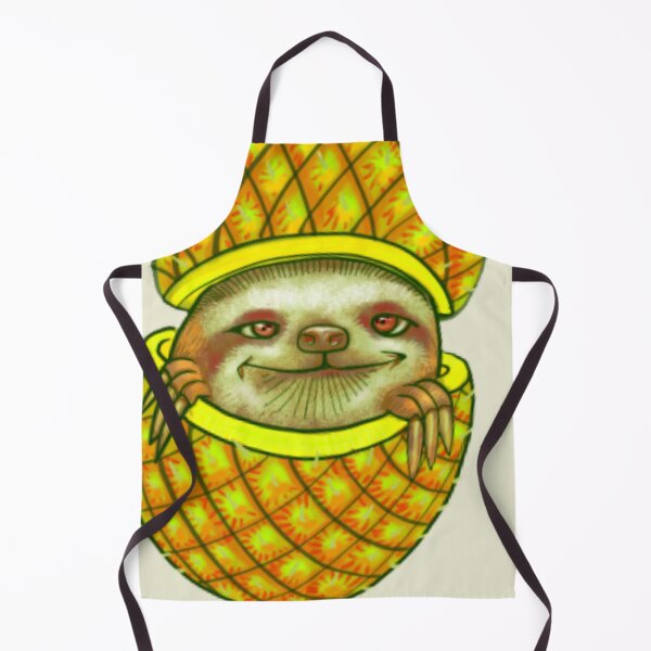 Item preview, Sloth Smiling in a Pineapple designed and sold by MinimalSketches.