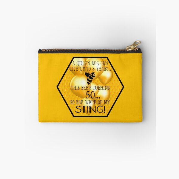Item preview, Queen Bee Trivia...50th Birthday! (On Golden Yellow) designed and sold by PawsitiveMum.