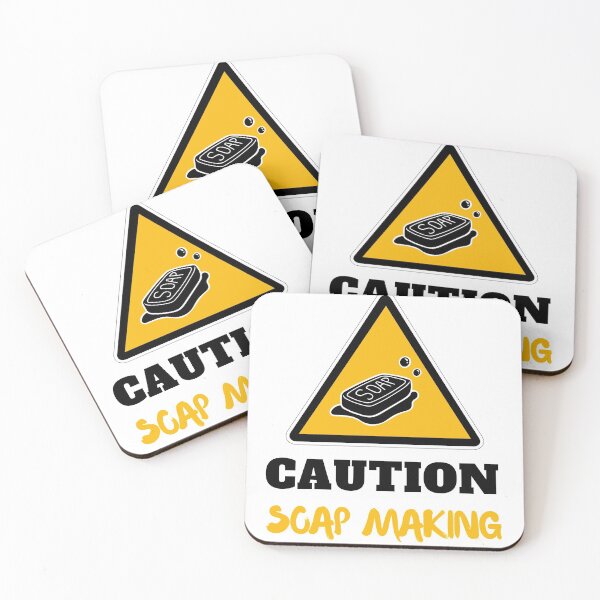 Item preview, Caution soap making love soap saponification white designed and sold by daguilon.