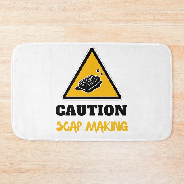 Item preview, Caution soap making love soap saponification white designed and sold by daguilon.