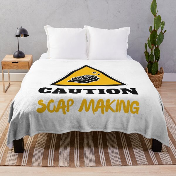 Item preview, Caution soap making love soap saponification white designed and sold by daguilon.
