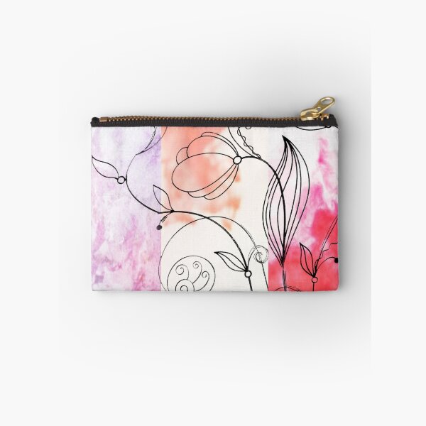 Item preview, Flower Doodle Watercolor Triptych designed and sold by Designs By YL.