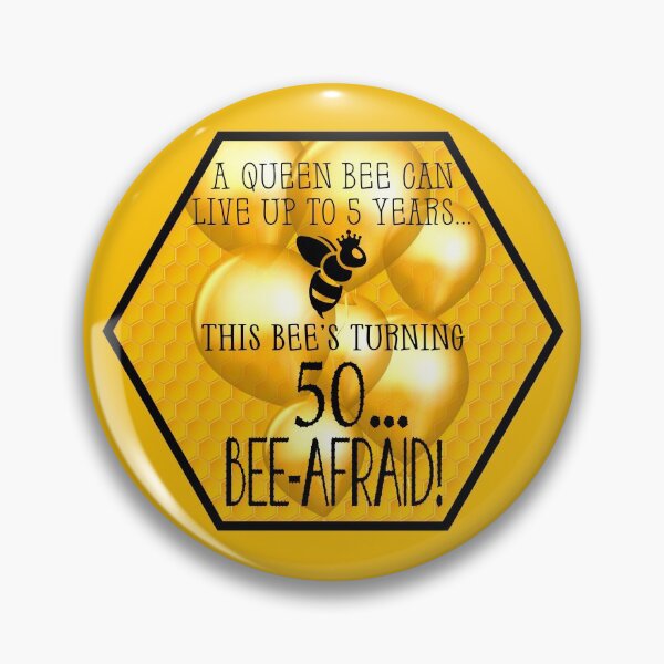 Item preview, Queen Bee Trivia...50th Birthday! #2 (On Golden Yellow) designed and sold by PawsitiveMum.