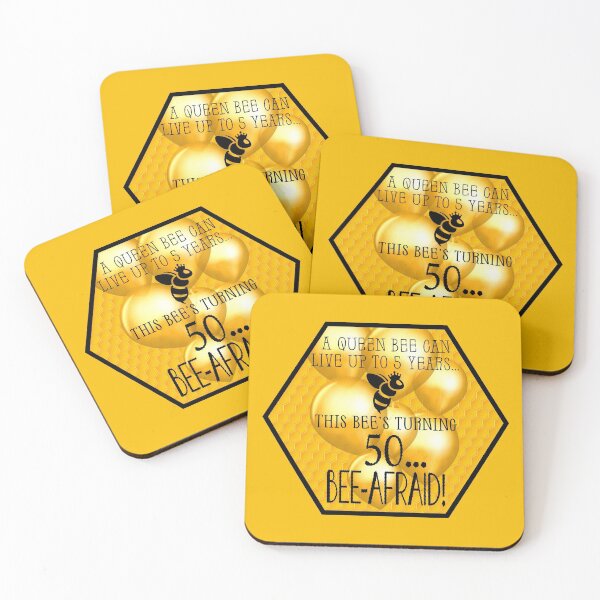 Item preview, Queen Bee Trivia...50th Birthday! #2 (On Golden Yellow) designed and sold by PawsitiveMum.