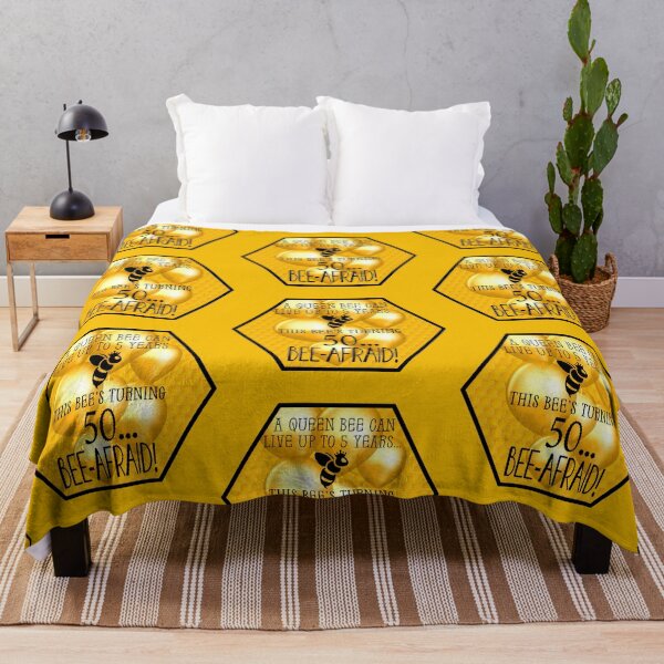 Item preview, Queen Bee Trivia...50th Birthday! #2 (On Golden Yellow) designed and sold by PawsitiveMum.