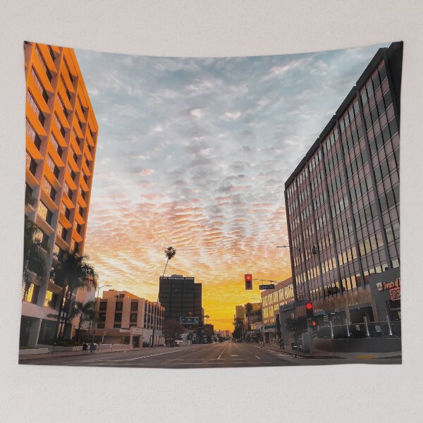 Item preview, city sunrise at Encino, Los Angeles, USA designed and sold by Mrvell.