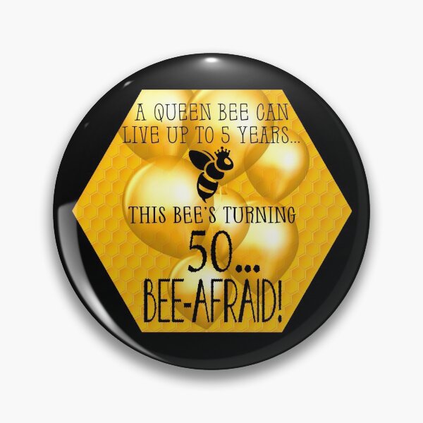 Item preview, Queen Bee Trivia...50th Birthday! #2 (On Black) designed and sold by PawsitiveMum.