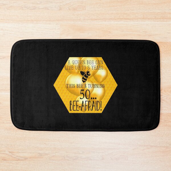 Item preview, Queen Bee Trivia...50th Birthday! #2 (On Black) designed and sold by PawsitiveMum.