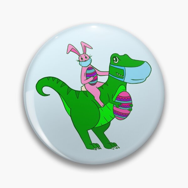 Item preview, face mask easter bunny dinosaur pandemic funny trex rabbit designed and sold by Gossip Rag.