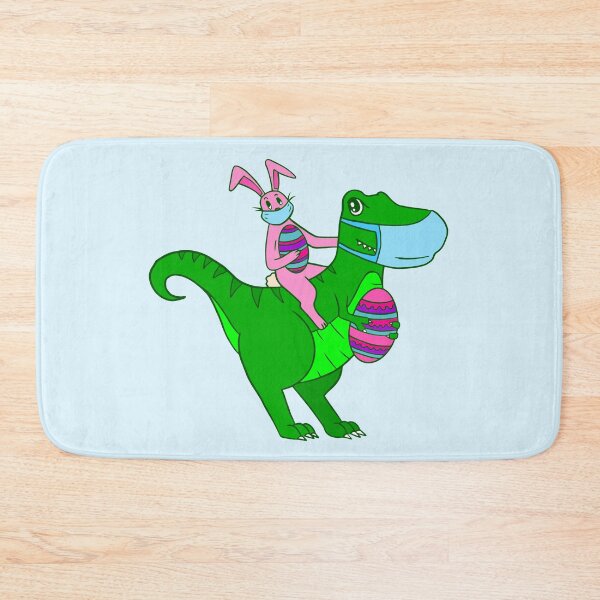 Item preview, face mask easter bunny dinosaur pandemic funny trex rabbit designed and sold by Gossip Rag.