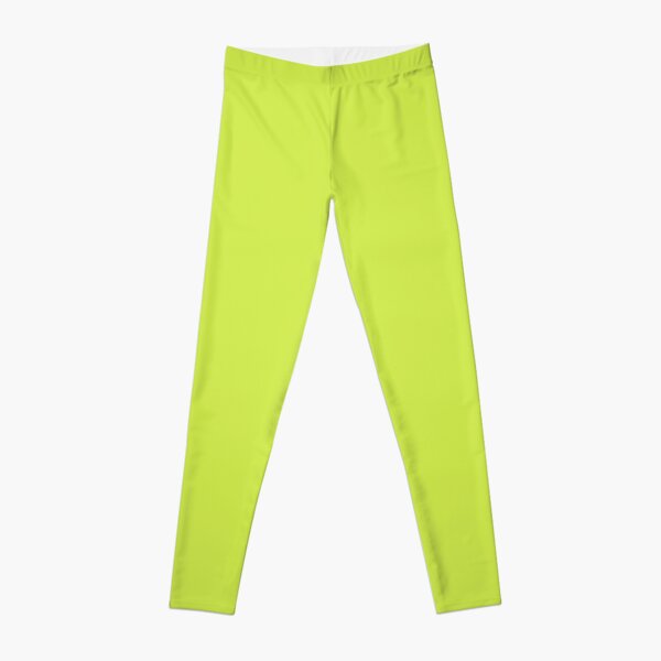 Solid Chartreuse Green Porch Pirates Coordinate Leggings