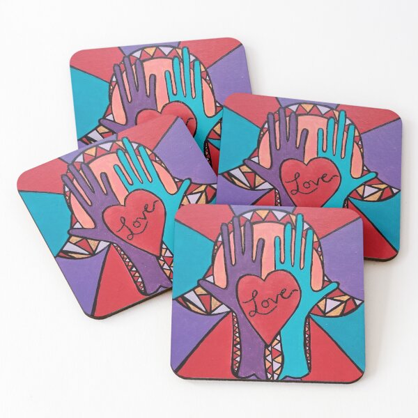 Item preview, Togetherness Hamsa by Harriette Knight designed and sold by harrietteknight.