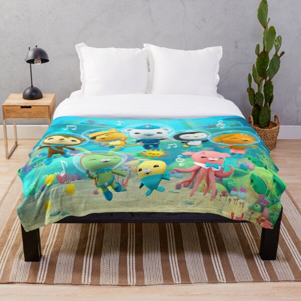 Octonauts Kids Kwazii Ocean Adventure Captain Barnacles Throw Blanket
