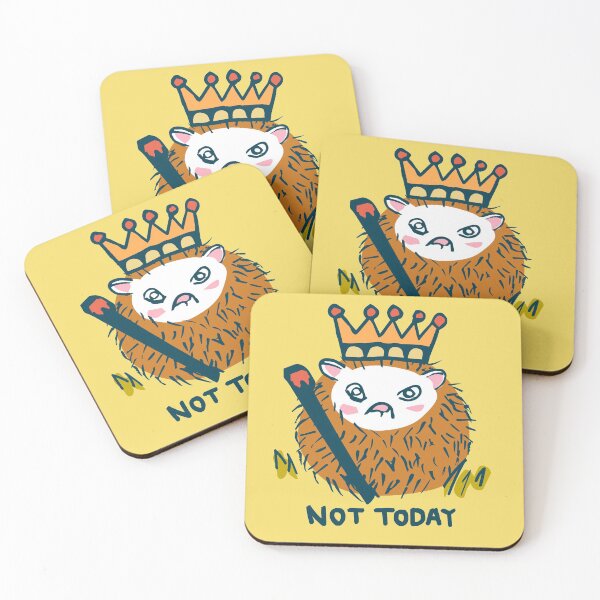 Item preview, NOT TODAY HEDGEHOG designed and sold by Skkuich.