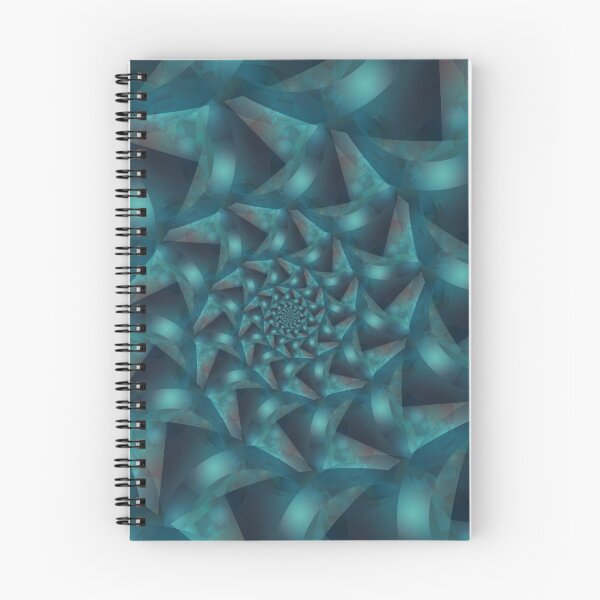 Item preview, Geometric Turquoise Spiral Fractal  designed and sold by Kitty Bitty.