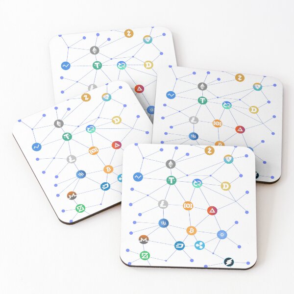 Item preview, Blockchain cryptocurrencies Bitcoin Ethereum Iota designed and sold by DerNerd.