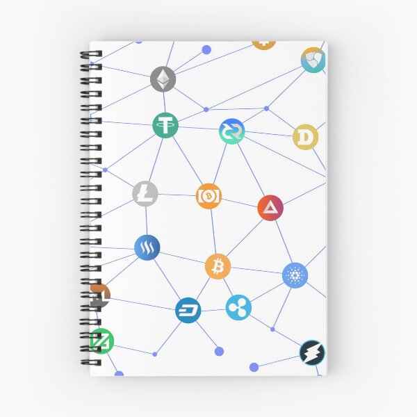 Item preview, Blockchain cryptocurrencies Bitcoin Ethereum Iota designed and sold by DerNerd.