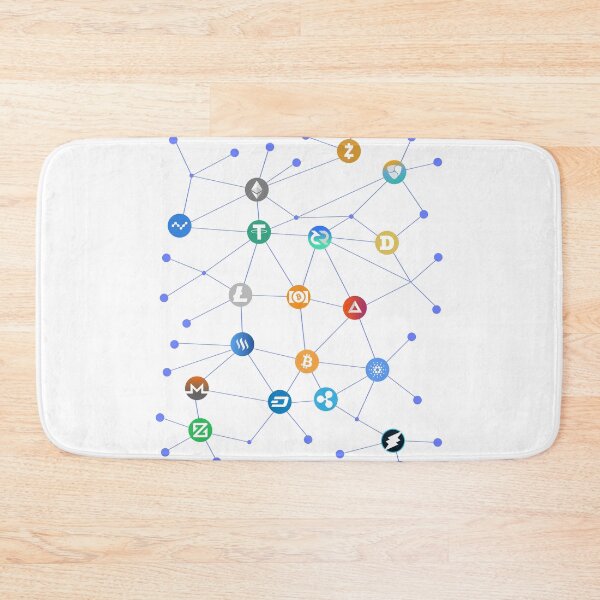 Item preview, Blockchain cryptocurrencies Bitcoin Ethereum Iota designed and sold by DerNerd.