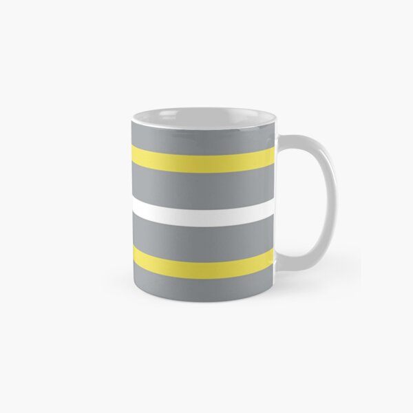 Illuminating and Ultimate Grey Stripes (Pantone Colors of 2021) Classic Mug