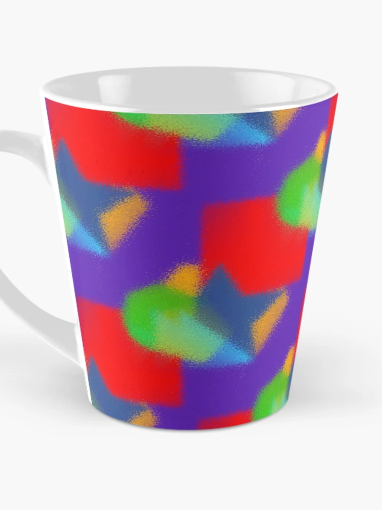 Thumbnail 3 of 4, Coffee Mug, Fuzzy Modernist Abstract Shape Pattern Colorful designed and sold by DesignsofNote.