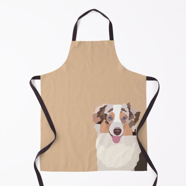 Artikelvorschau, Red Merle Mini Aussie Hund Portrait digitale Illustration entworfen und verkauft von sherylwylie.