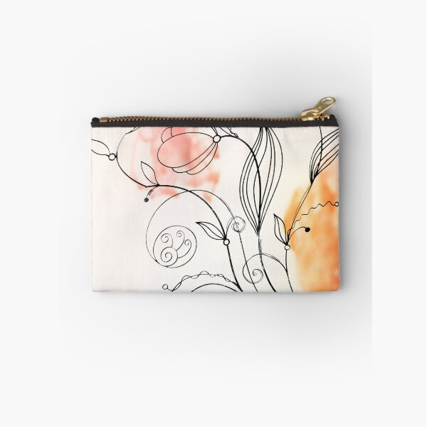Item preview, Flower Doodle Watercolor Orange designed and sold by Designs By YL.