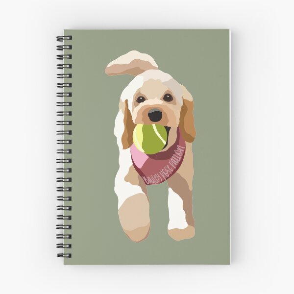 Aperçu de l'œuvre Portrait de chien Cockerpoo avec balle de tennis, illustration numérique créée et vendue par sherylwylie.