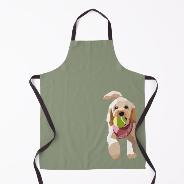 Aperçu de l'œuvre Portrait de chien Cockerpoo avec balle de tennis, illustration numérique créée et vendue par sherylwylie.