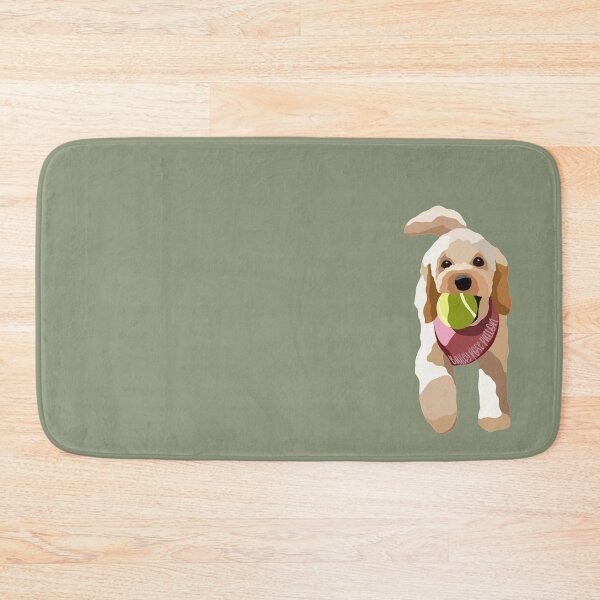 Item preview, Cockerpoo Tennis Ball Dog Portrait Digital Illustration designed and sold by sherylwylie.