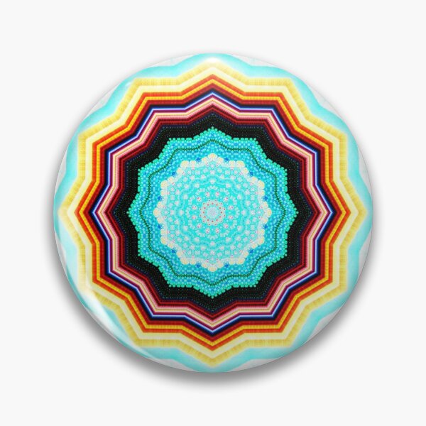 Item preview, Mocha Turquoise and Blue 12 Point Vibrant Star designed and sold by Kay Patterson.