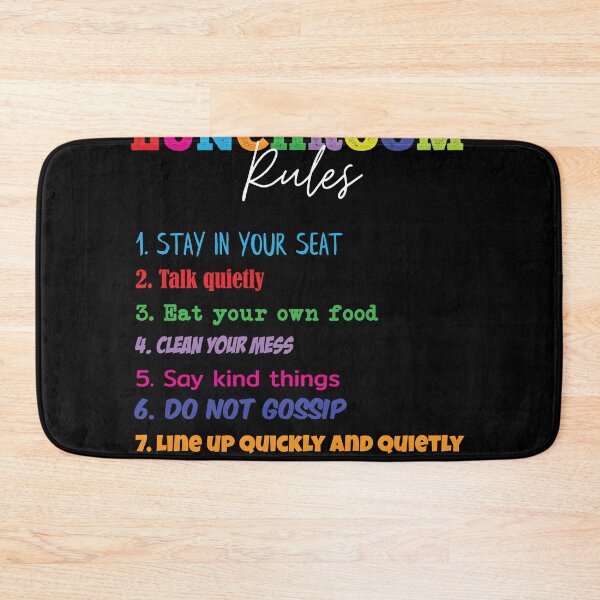 Item preview, Lunch Room Rules Funny School Cafeteria and Lunch Lady  designed and sold by Rzelemenz.