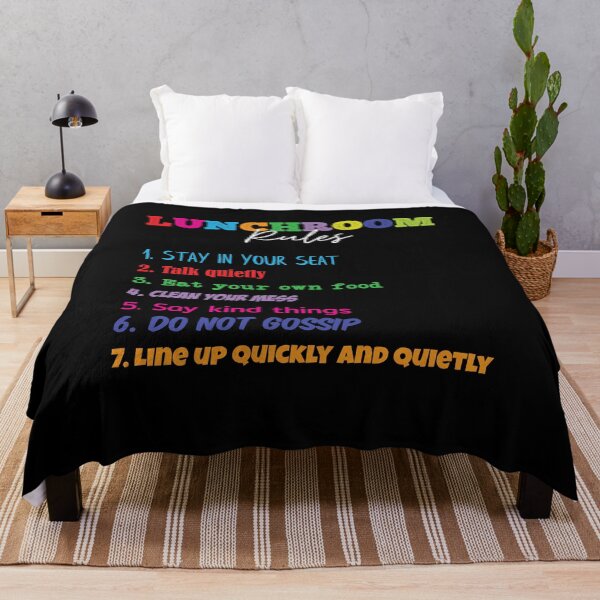 Item preview, Lunch Room Rules Funny School Cafeteria and Lunch Lady designed and sold by Rzelemenz.