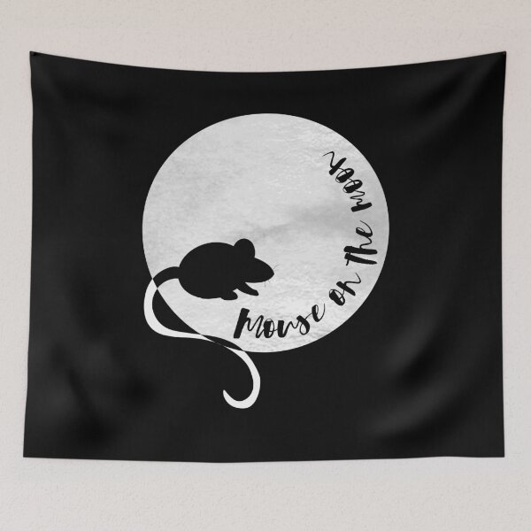 Item preview, Cute and Funny Mouse on the Moon - why not? Just for fun Astrology designed and sold by Caroline Laursen.