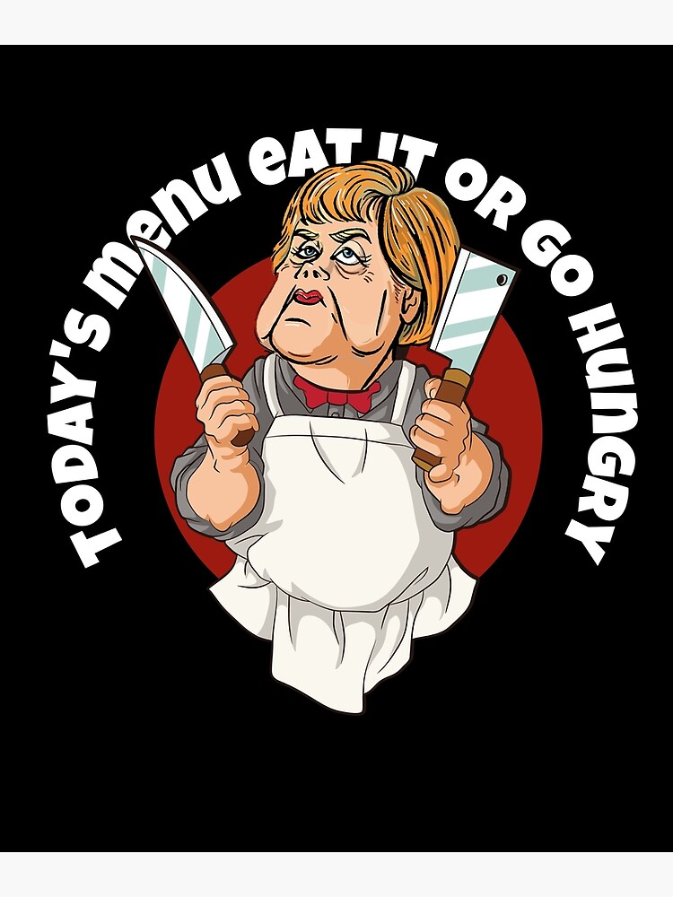 "Todays Menu eat it or go hungry School Cafeteria Lunch Lady " Poster