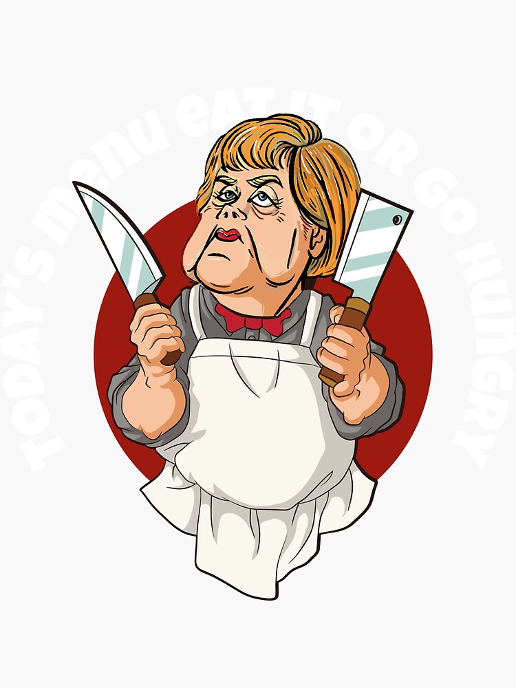 "Todays Menu eat it or go hungry School Cafeteria Lunch Lady " Sticker