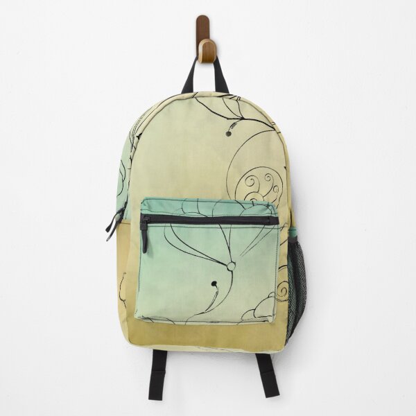 Item preview, Flower Doodle Watercolor Green & Yellow designed and sold by Designs By YL.