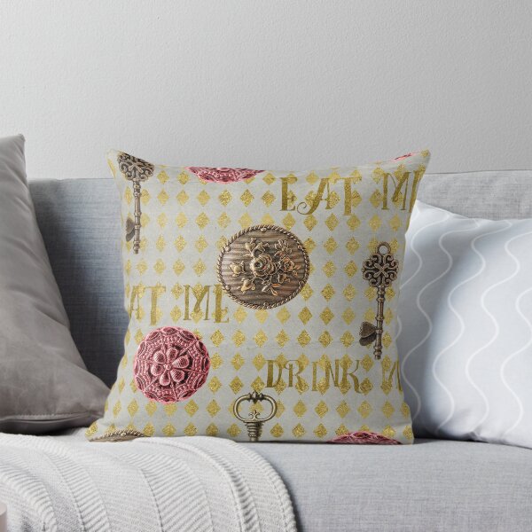 Item preview, Rose gold eat me, drink me pattern designed and sold by peggieprints.