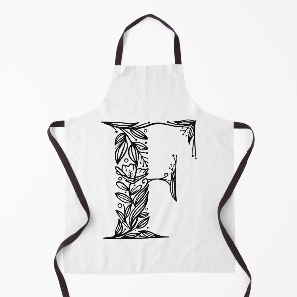 Item preview, Letter F monogram floral design designed and sold by TotallyType.