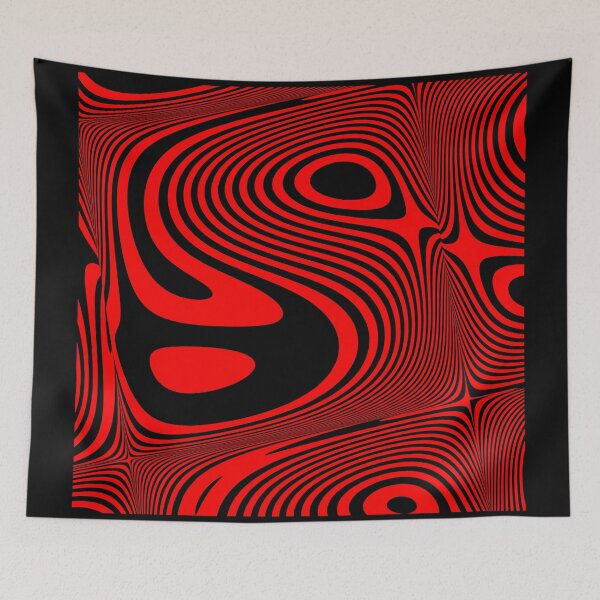 Item preview, Scarlet Brave Swirl Smooth Square Agitation designed and sold by Kay Patterson.