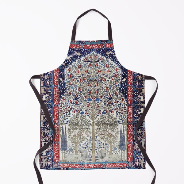 Item preview, Antique Fine Kashan Rug Tree of Life Print designed and sold by Vicky Brago-Mitchell®.