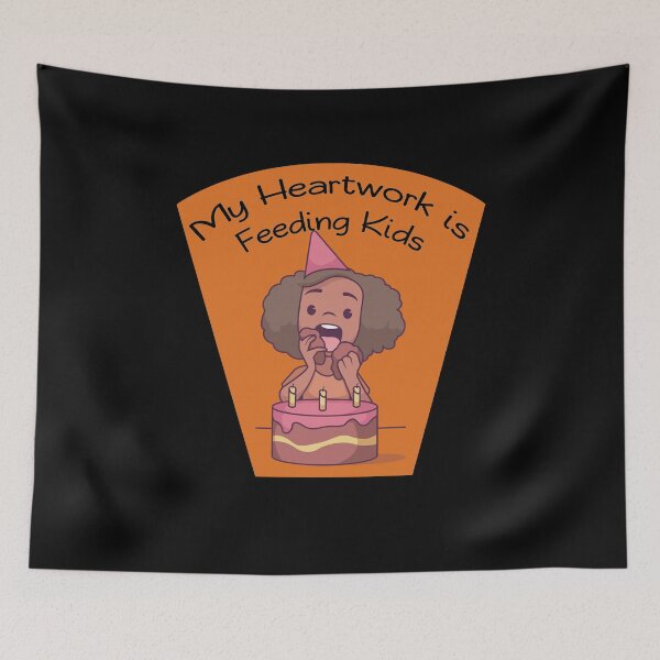 Item preview, My Heartwork is feeding Kids School Cafeteria Lunch Lady  designed and sold by Rzelemenz.