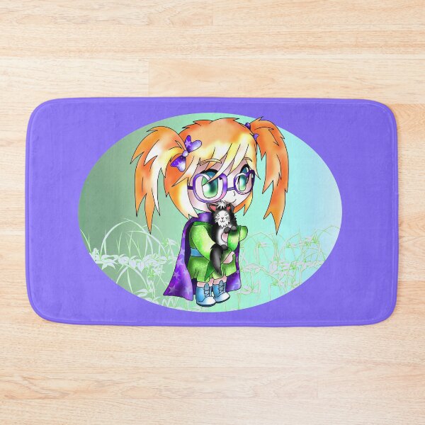 Item preview, cute young sorcerer holding a black cat for dnd and fantasy fans designed and sold by CuisineCat.