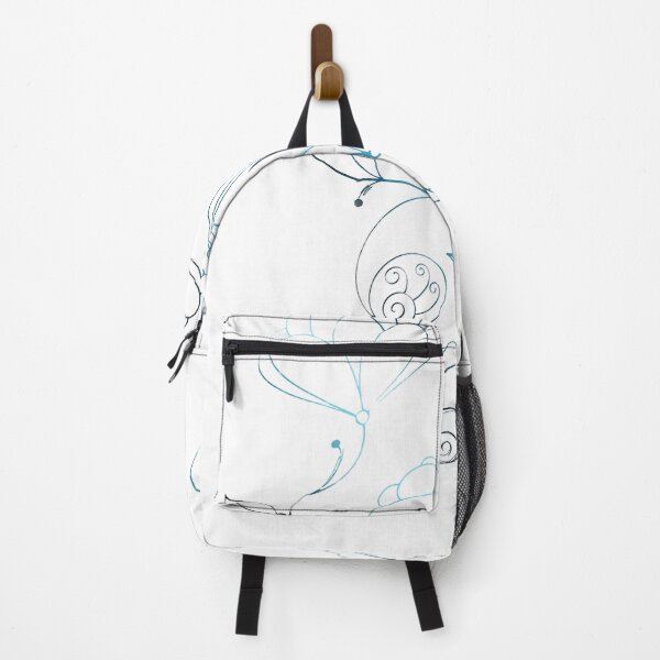 Item preview, Flower Line Doodle Blue designed and sold by Designs By YL.