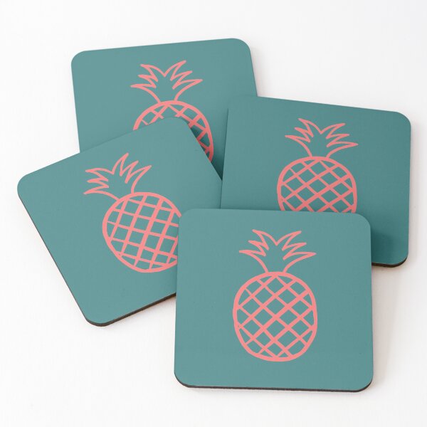 Item preview, Pineapple (orange and turquoise) designed and sold by Attenborough_Fan.