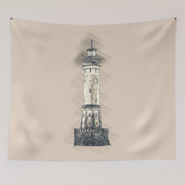 Item preview, Vintage Illustrated Lighthouse designed and sold by magicbyrc.