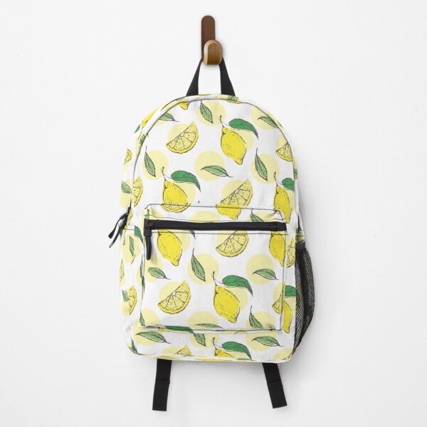 Item preview, Lemons seamless vector pattern with leaves and dots on white background. designed and sold by Kizuneko.