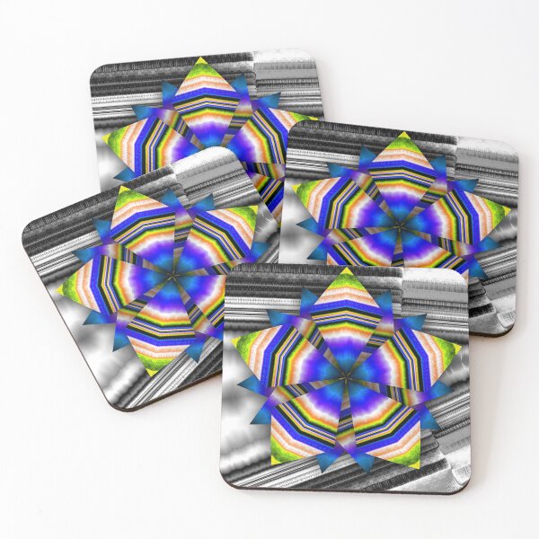 Item preview, Green Purple Blue Teal with Lime tips FiveFold Bow designed and sold by Kay Patterson.